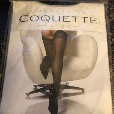 NEW in Package Bonneterie Coquette Sheer Thigh High Hoisery Stockings One Size